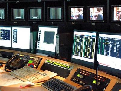 Sendezentrale einer TV-Station