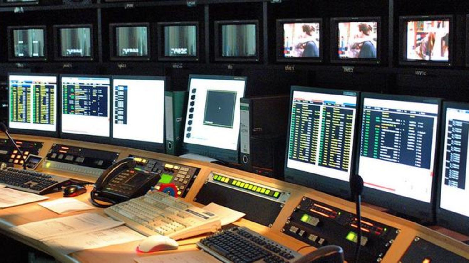 Sendezentrale einer TV-Station