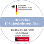 Deutsches IT-Sicherheitszertifikat: Firewall ist nach CC in der Stufe EAL 4+ zertifiziert