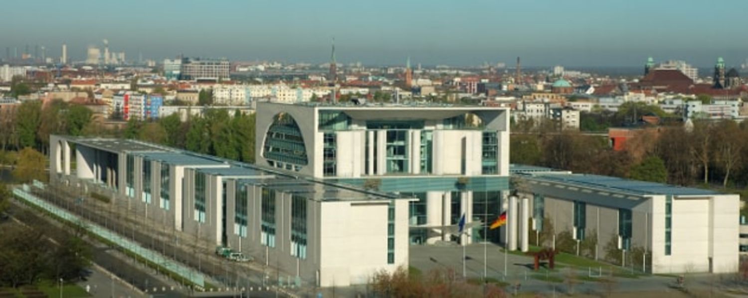 Ansicht des Kanzleramts in Berlin