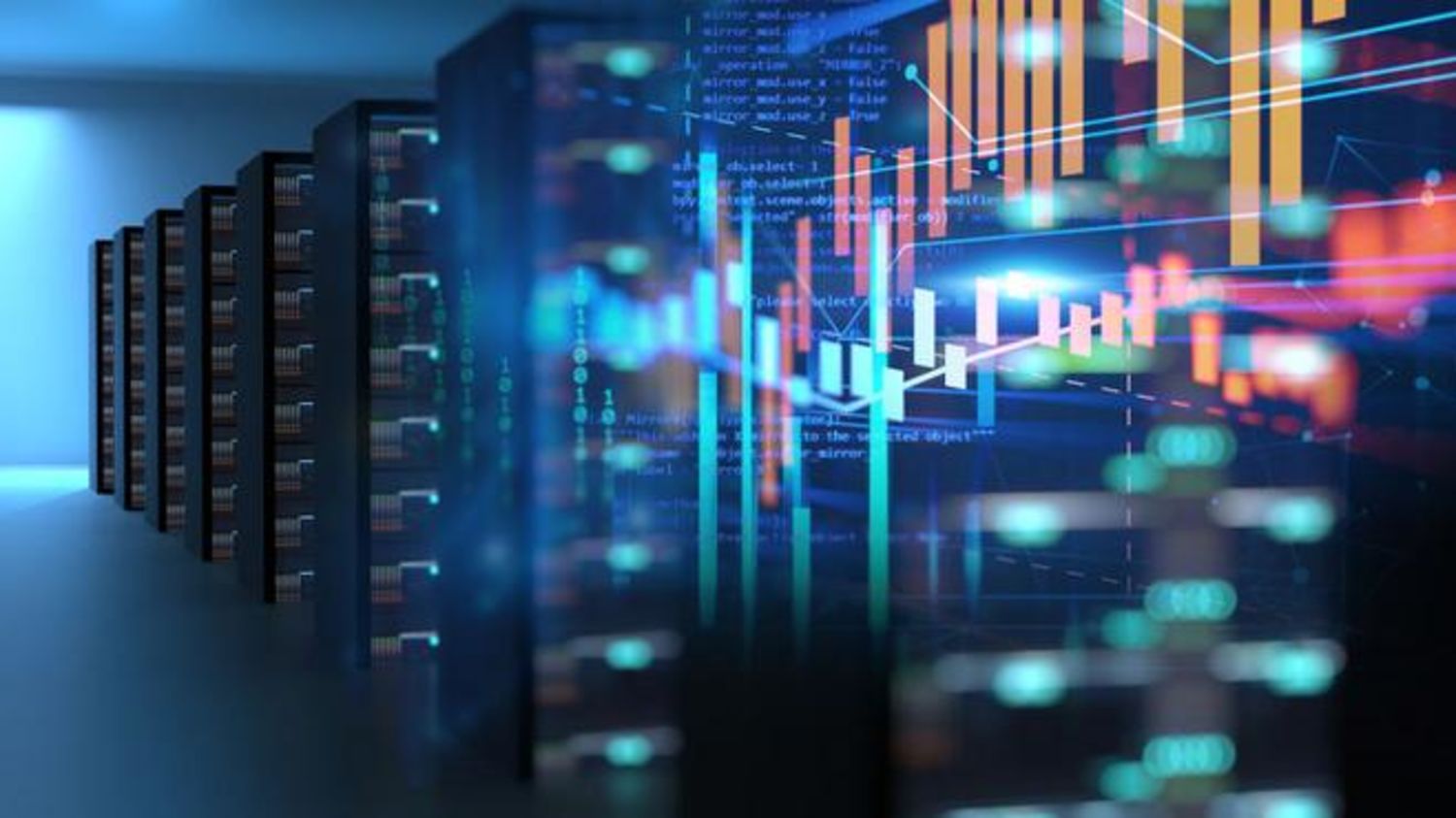 Rechenzentrum mit Analyse-Tools