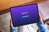 Tablet-Webinterface der genubox-Fernwartung