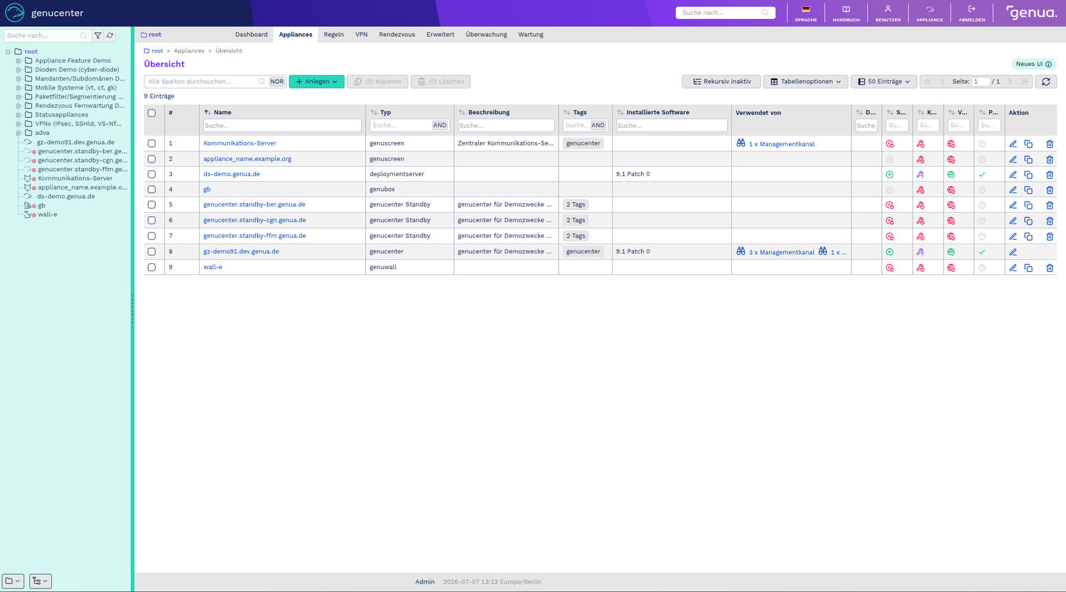 genucenter GUI