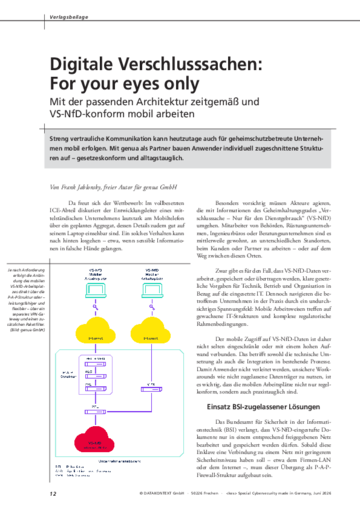 Digitale Verschlusssachen: For your eyes only